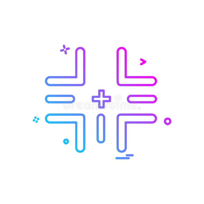 Vetor do projeto do ícone do alvo ilustração royalty free