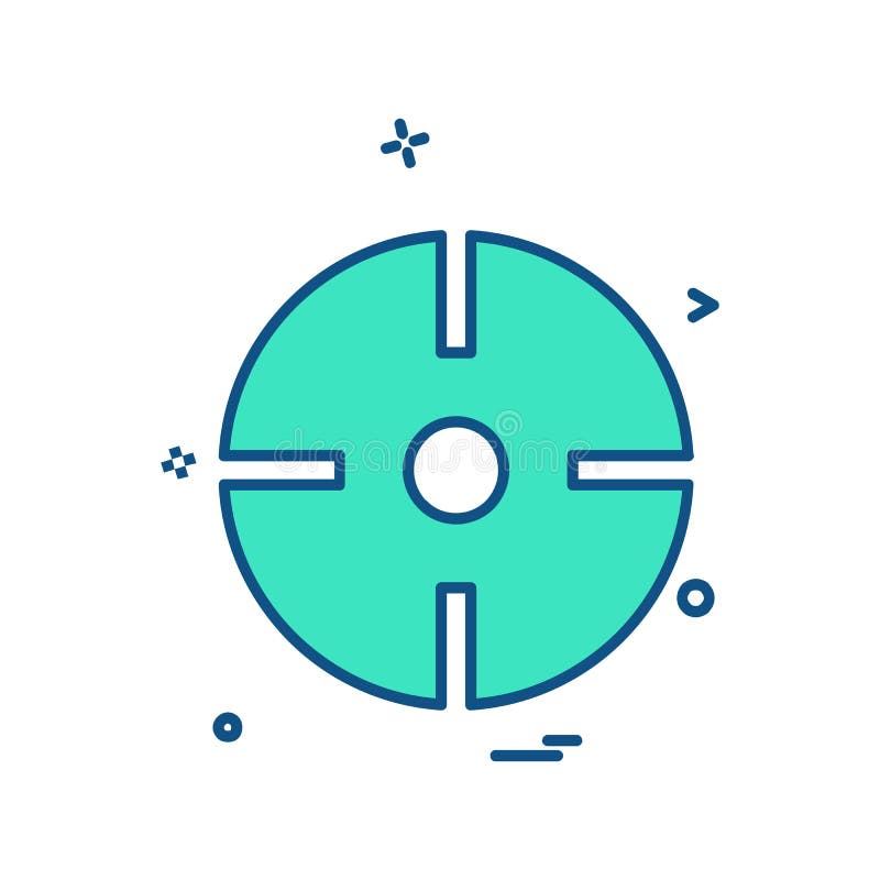 Vetor do projeto do ícone do alvo ilustração royalty free