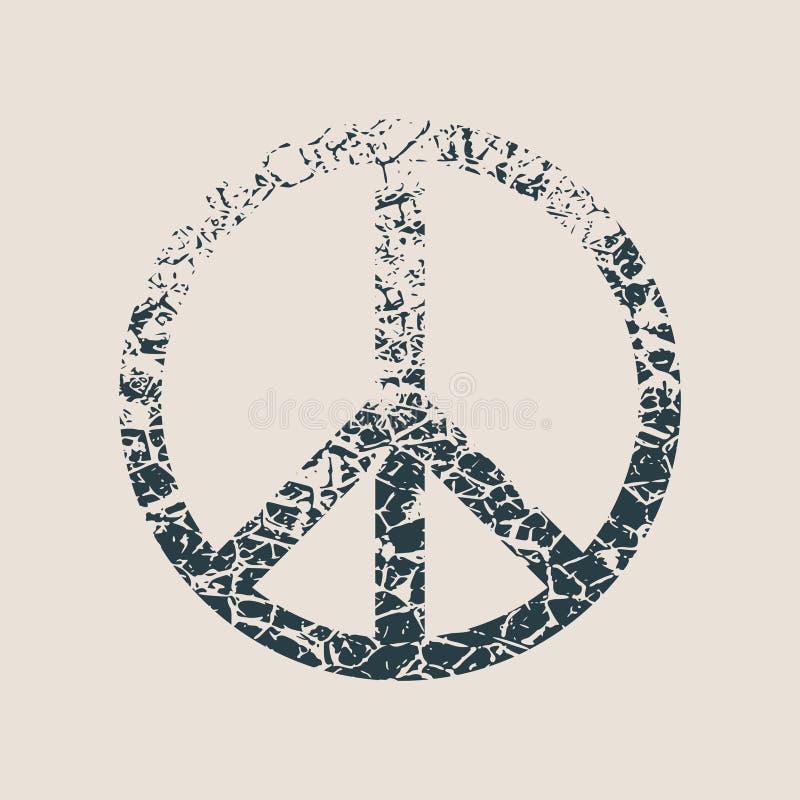 Peace Symbol Vector in grunge style. Element for Design. Cracked style icon. Peace Symbol Vector in grunge style. Element for Design. Cracked style icon.