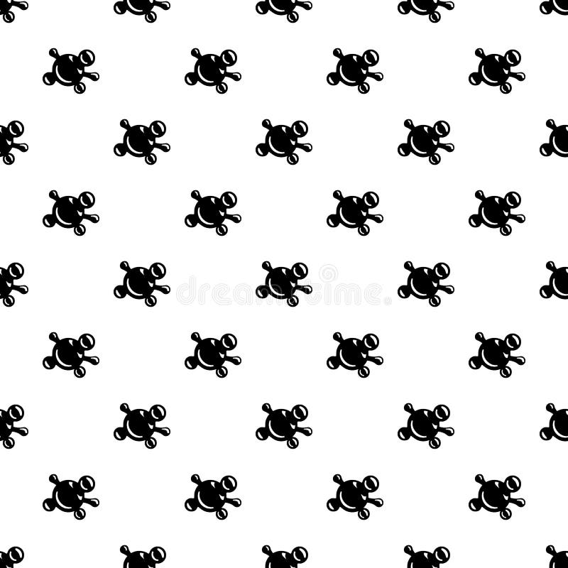 Vetor do teste padrão da biologia da molécula sem emenda ilustração do vetor