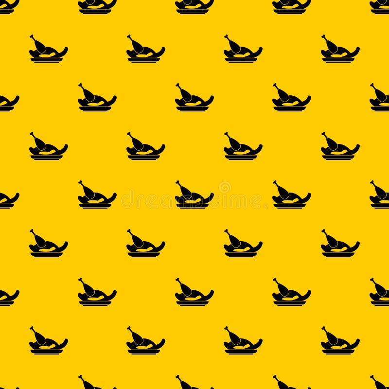 Vetor do teste padrão do frango frito ilustração royalty free Vetor do teste padrão do frango frito ilustração royalty free
