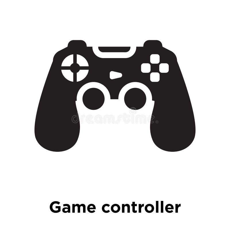 Vetor do ícone do controlador do jogo isolado no fundo branco, logotipo c ilustração do vetor Vetor do ícone do controlador do jogo isolado no fundo branco, logotipo c ilustração do vetor