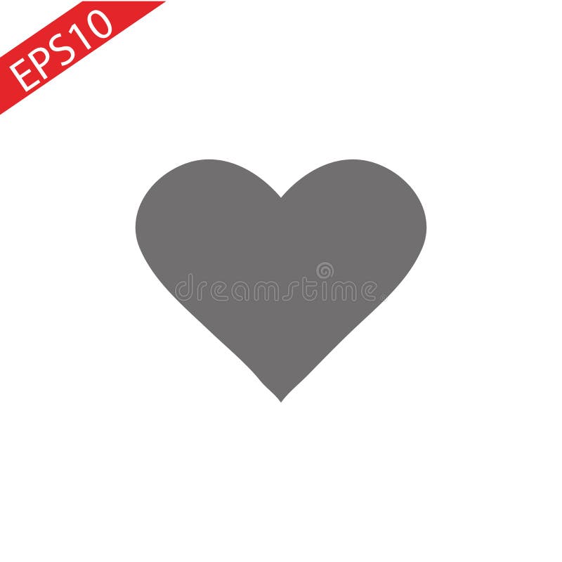 Vetor do ícone do coração Símbolo do amor Sinal do dia do Valentim s, emblema isolado no fundo branco com sombra, estilo liso par ilustração royalty free Vetor do ícone do coração Símbolo do amor Sinal do dia do Valentim s, emblema isolado no fundo branco com sombra, estilo liso par ilustração royalty free