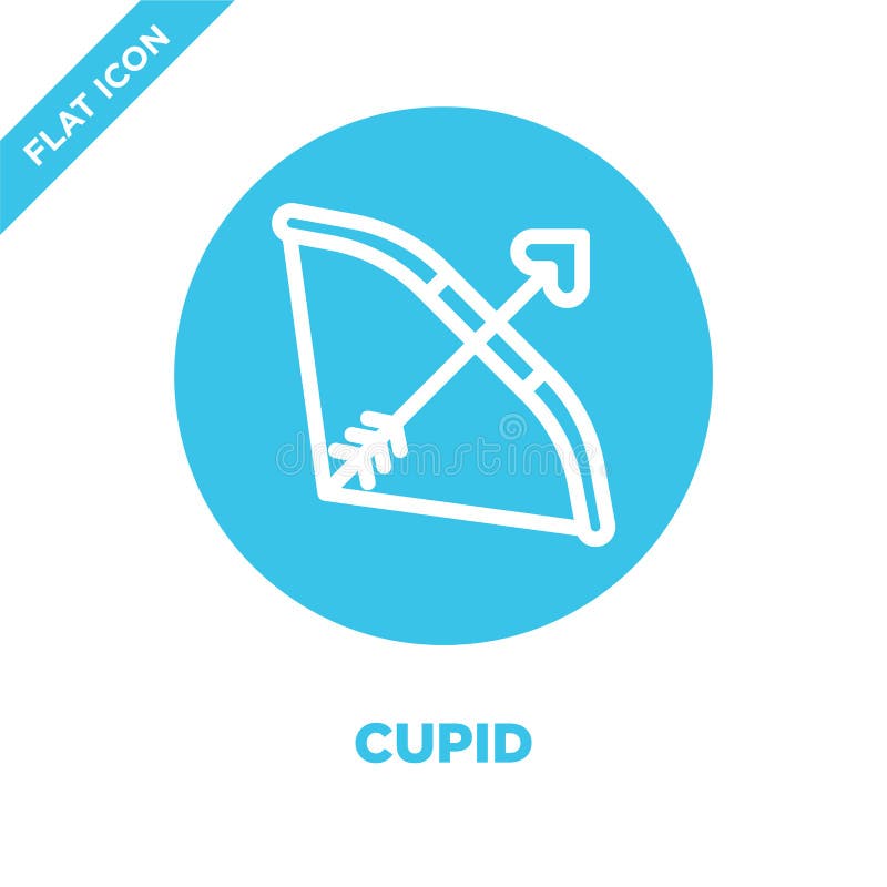 vetor do ícone do cupido da coleção do amor Linha fina ilustração do vetor do ícone do esboço do cupido Símbolo linear para o uso ilustração do vetor vetor do ícone do cupido da coleção do amor Linha fina ilustração do vetor do ícone do esboço do cupido Símbolo linear para o uso ilustração do vetor