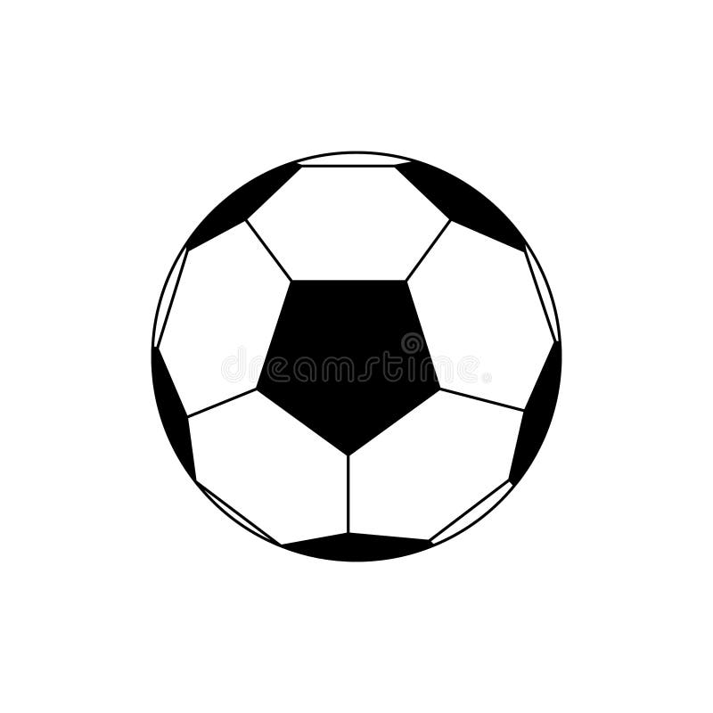 Soccer ball icon vector, simple flat vector. Soccer ball icon vector, simple flat vector