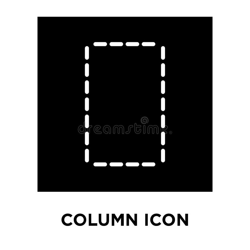 Vetor do ícone da coluna isolado no fundo branco, conceito do logotipo de ilustração stock Vetor do ícone da coluna isolado no fundo branco, conceito do logotipo de ilustração stock