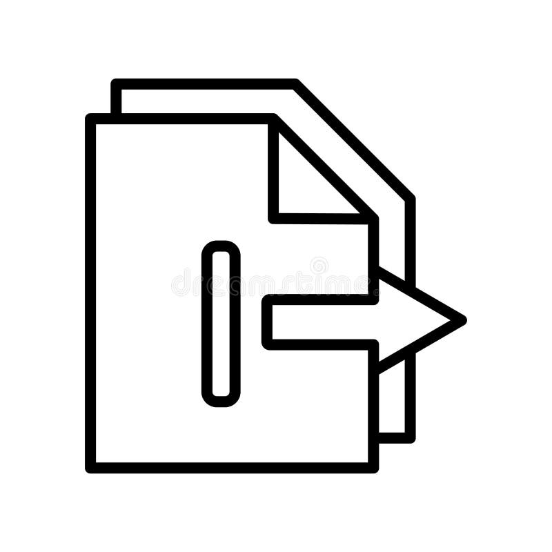 Vetor do ícone da exportação isolado no fundo branco, sinal da exportação, l ilustração do vetor Vetor do ícone da exportação isolado no fundo branco, sinal da exportação, l ilustração do vetor