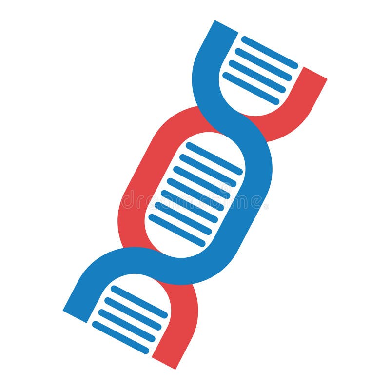 Ícone vetorial de ADN ilustração royalty free