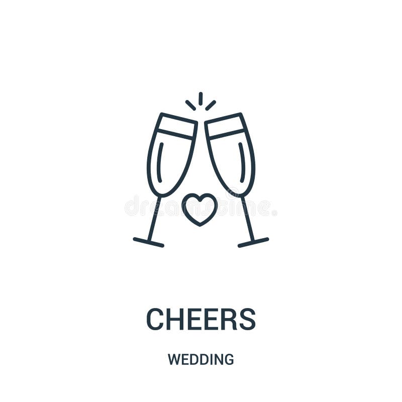 vetor do ícone dos elogios da coleção do casamento Linha fina ilustração do vetor do ícone do esboço dos elogios ilustração do vetor vetor do ícone dos elogios da coleção do casamento Linha fina ilustração do vetor do ícone do esboço dos elogios ilustração do vetor