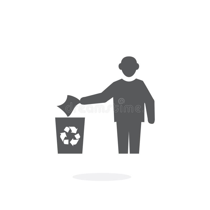 Vetor do ícone do lixo ilustração do vetor