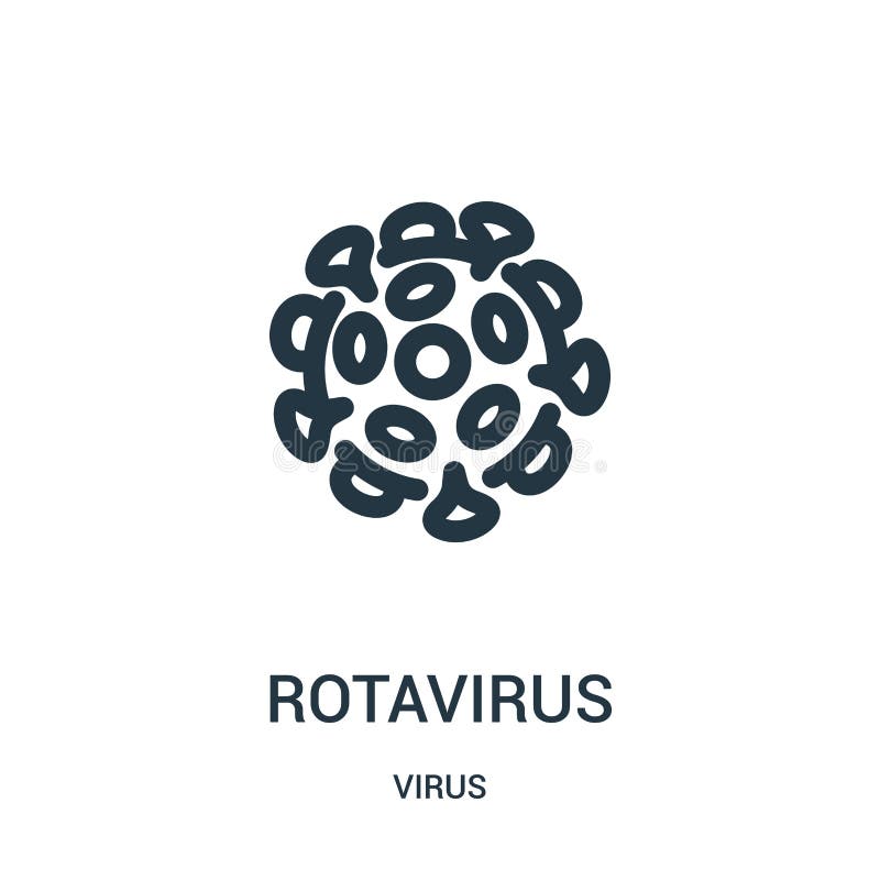 vetor do ícone do rotavirus da coleção do vírus Linha fina ilustração do vetor do ícone do esboço do rotavirus ilustração do vetor vetor do ícone do rotavirus da coleção do vírus Linha fina ilustração do vetor do ícone do esboço do rotavirus ilustração do vetor