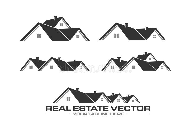 Vetor dos bens imobiliários Vetor do telhado Logotipo dos bens imobiliários Logotipo do telhado Casa HOME ilustração do vetor Vetor dos bens imobiliários Vetor do telhado Logotipo dos bens imobiliários Logotipo do telhado Casa HOME ilustração do vetor