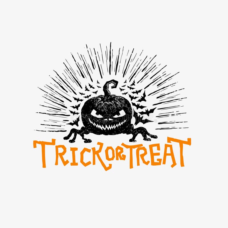 Vetor feliz de Halloween ilustração royalty free Vetor feliz de Halloween ilustração royalty free