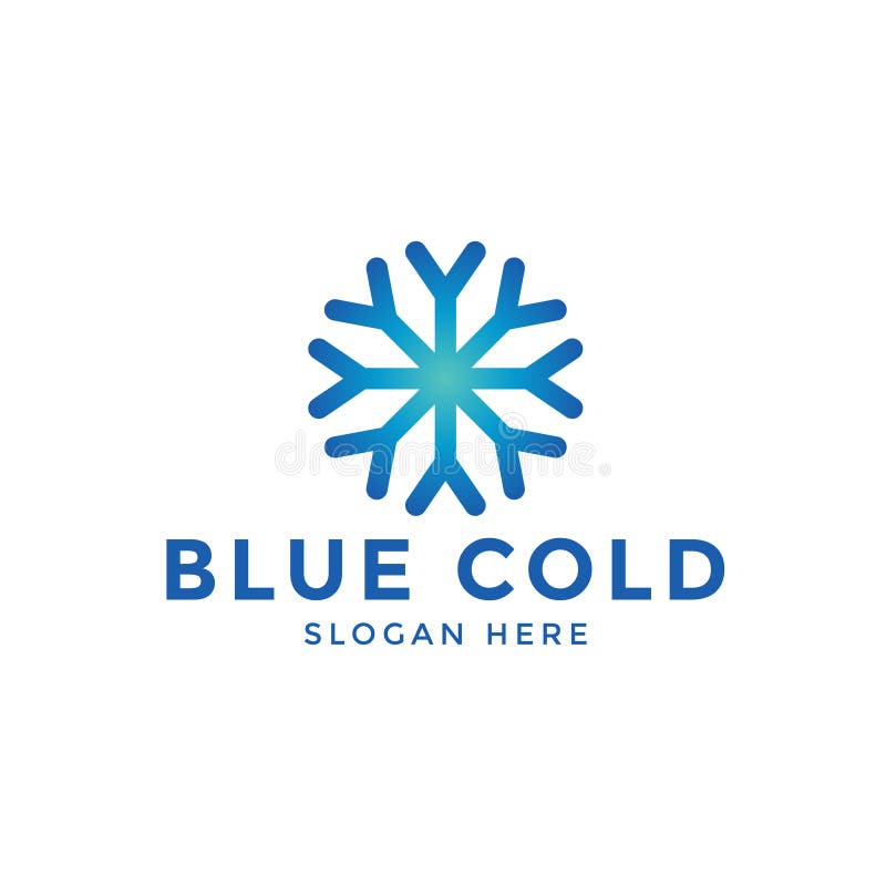 Vetor frio do molde do projeto do ícone do logotipo do floco de neve ilustração do vetor Vetor frio do molde do projeto do ícone do logotipo do floco de neve ilustração do vetor