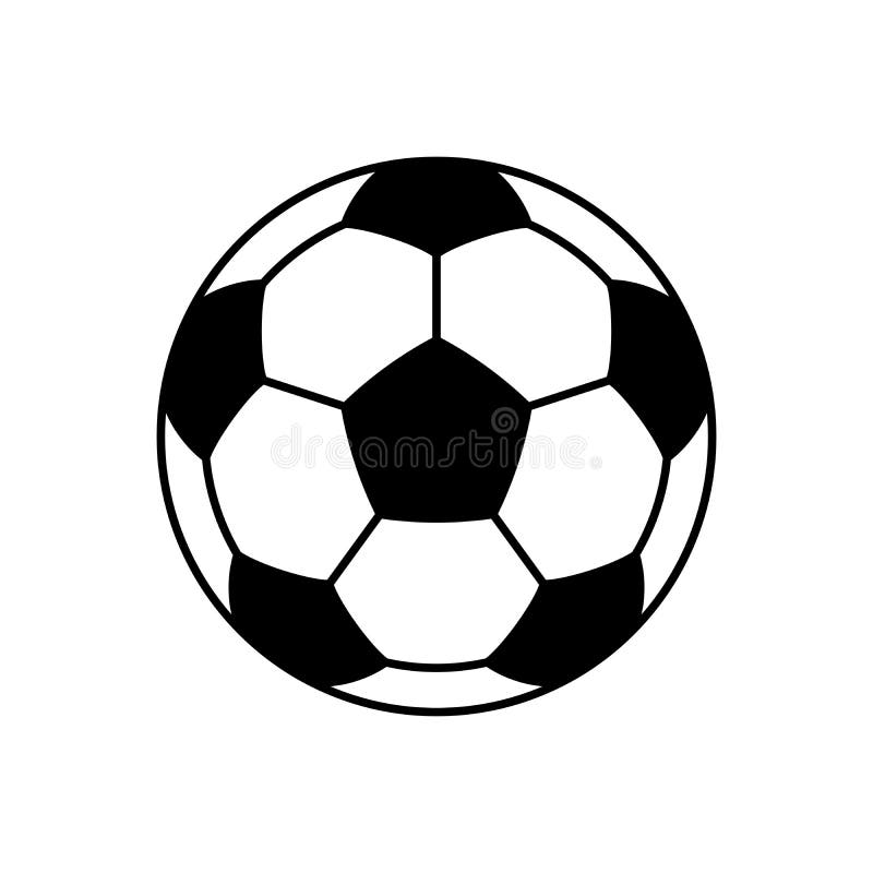Vetor liso do ícone da bola de futebol