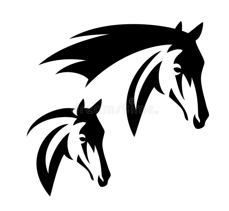 Desenho Do Logotipo Do Cavalo De Cavalaria Preto Xadrez Ilustração do Vetor  - Ilustração de placa, desafio: 223689148