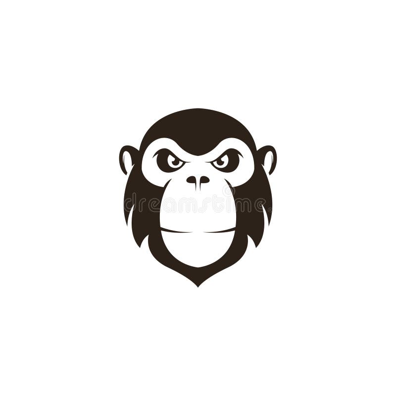 Desenho de cara de macaco  Vectores de Domínio Público