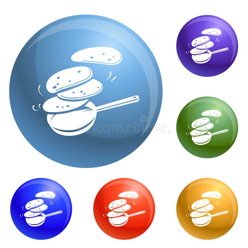 Vetor quente do grupo dos ícones da chapa para assar da refeição ilustração royalty free Vetor quente do grupo dos ícones da chapa para assar da refeição ilustração royalty free