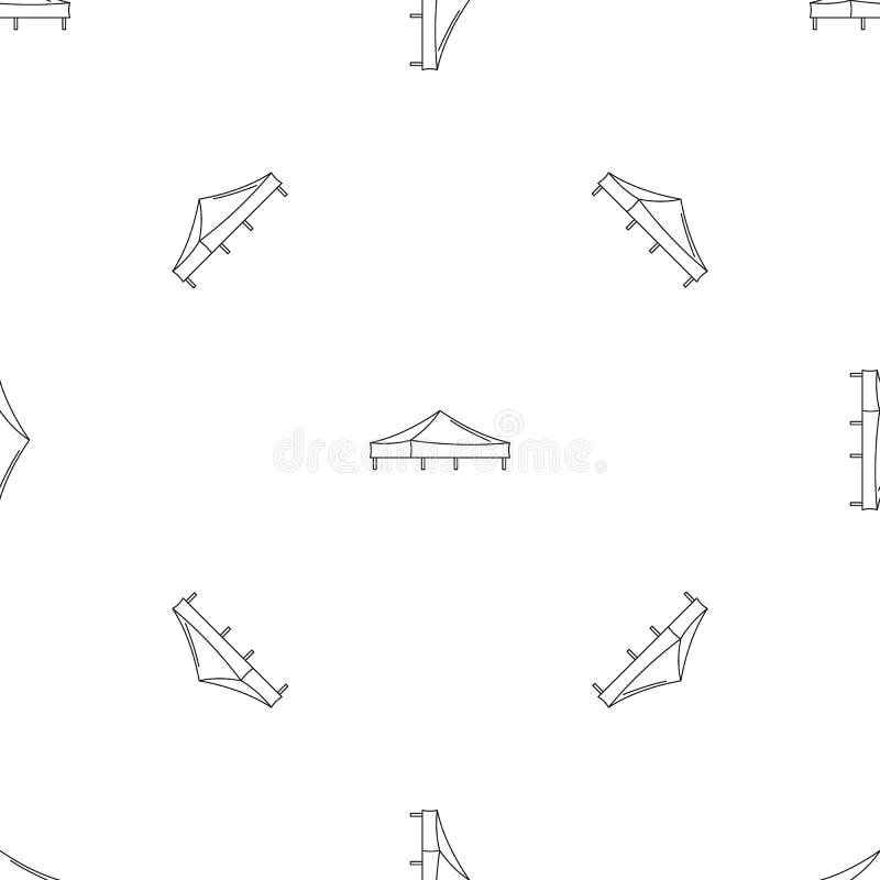 Vetor sem emenda do teste padrão da barraca de Piramide ilustração do vetor Vetor sem emenda do teste padrão da barraca de Piramide ilustração do vetor