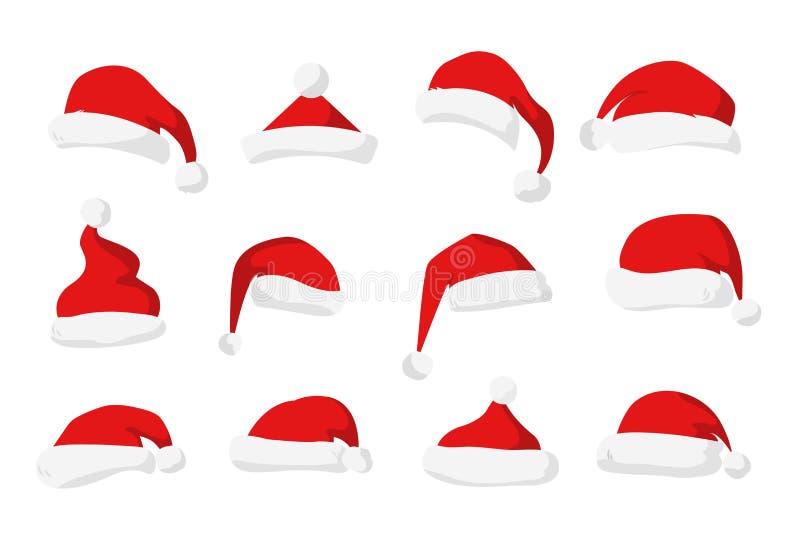 Santa Claus red hat silhouette. Santa hat, Santa red hat on white. Santa hat. New Year 2016 santa red hat . Santa head hat vector. Santa Christmas hat decoration. Santa face hat vector. Santa Claus red hat silhouette. Santa hat, Santa red hat on white. Santa hat. New Year 2016 santa red hat . Santa head hat vector. Santa Christmas hat decoration. Santa face hat vector