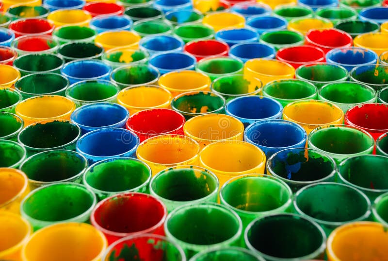 Vetri mescolantesi di colore fotografia stock Vetri mescolantesi di colore fotografia stock