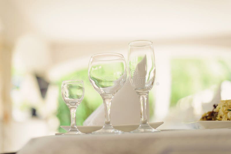 Vetri vuoti immagini stock