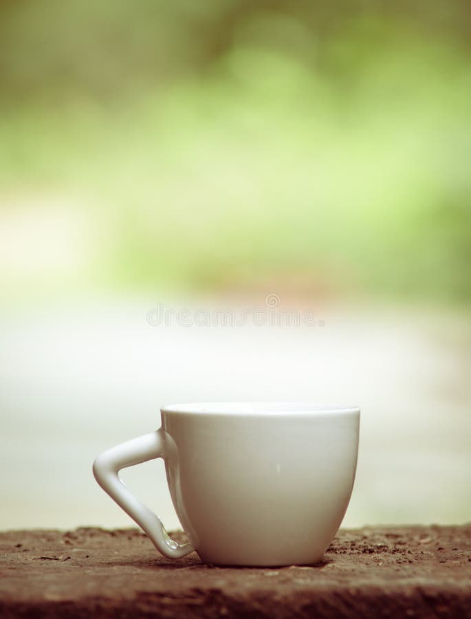 Vetro ceramico del caffè macchiato fotografia stock libera da diritti