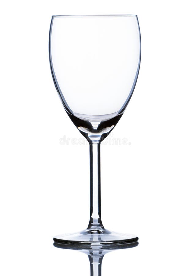 Vetro di vino vuoto fotografie stock Vetro di vino vuoto fotografie stock