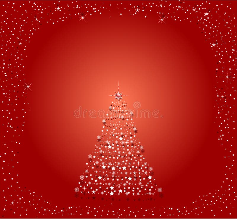 Vettore astratto di un albero di Natale royalty illustrazione gratis Vettore astratto di un albero di Natale royalty illustrazione gratis