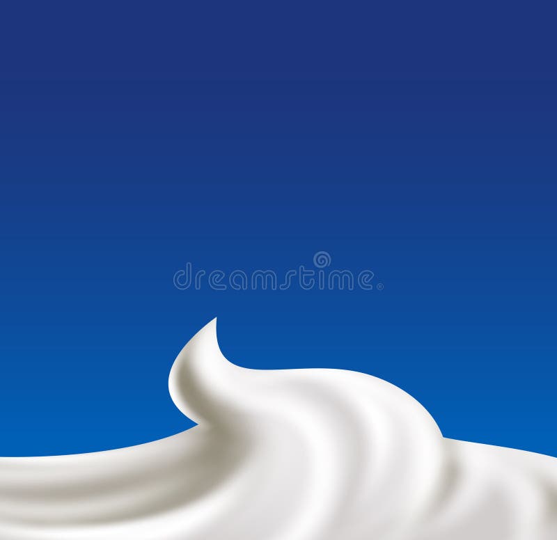 Vettore crema montato illustrazione di stock