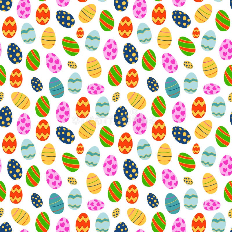 Vettore d'annata di progettazione del fondo senza cuciture del modello di Pasqua retro illustrazione di stock Vettore d'annata di progettazione del fondo senza cuciture del modello di Pasqua retro illustrazione di stock