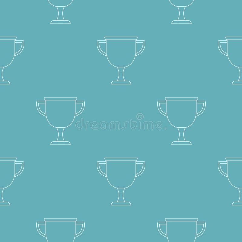 Vettore del modello del premio della tazza senza cuciture illustrazione vettoriale Vettore del modello del premio della tazza senza cuciture illustrazione vettoriale