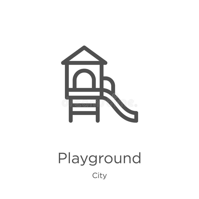vettore dell'icona del campo da giuoco dalla raccolta della città Linea sottile illustrazione di vettore dell'icona del profilo d royalty illustrazione gratis vettore dell'icona del campo da giuoco dalla raccolta della città Linea sottile illustrazione di vettore dell'icona del profilo d royalty illustrazione gratis