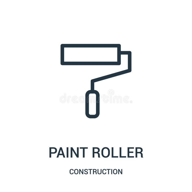 vettore dell'icona del rullo di pittura dalla raccolta della costruzione Linea sottile illustrazione di vettore dell'icona del pr royalty illustrazione gratis vettore dell'icona del rullo di pittura dalla raccolta della costruzione Linea sottile illustrazione di vettore dell'icona del pr royalty illustrazione gratis