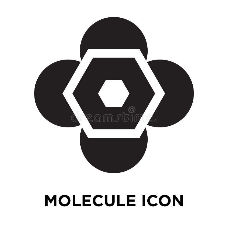 Vettore dell'icona della molecola isolato su fondo bianco, concetto di logo illustrazione vettoriale Vettore dell'icona della molecola isolato su fondo bianco, concetto di logo illustrazione vettoriale