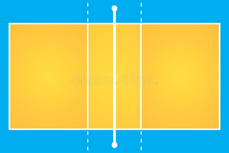 Vettore della corte di pallavolo illustrazione vettoriale Vettore della corte di pallavolo illustrazione vettoriale