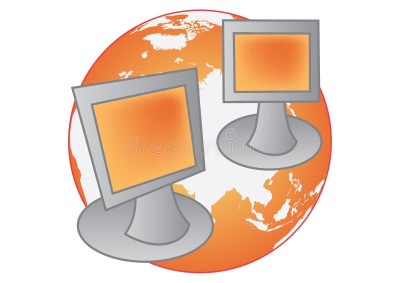Vettore della rete globale royalty illustrazione gratis