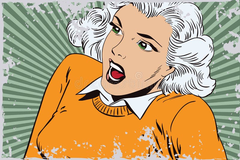 Vettore di affari di presentazione Template Ragazza Stunned royalty illustrazione gratis Vettore di affari di presentazione Template Ragazza Stunned royalty illustrazione gratis