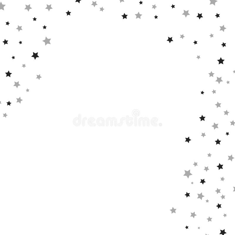 Vettore di diffusione di scintille luminose. stelle cadenti a stella d'argento su fondo bianco. elemento decorativo illustrazione vettoriale