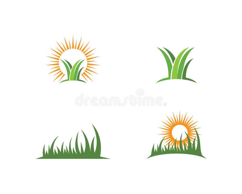 Grass logo vector. Grass logo vector