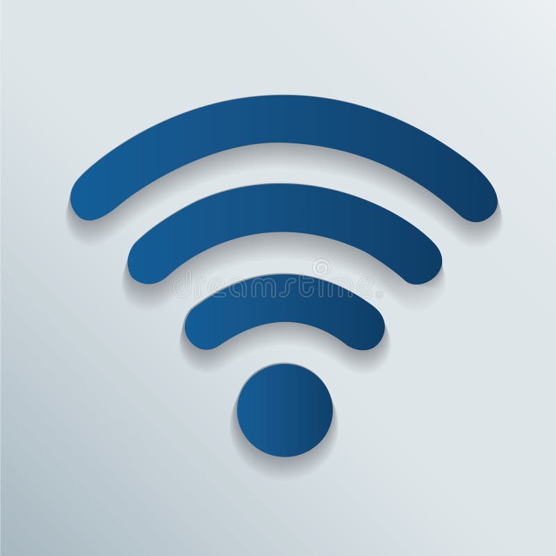 Vettore di simbolo dell'icona di wifi e della radio royalty illustrazione gratis Vettore di simbolo dell'icona di wifi e della radio royalty illustrazione gratis