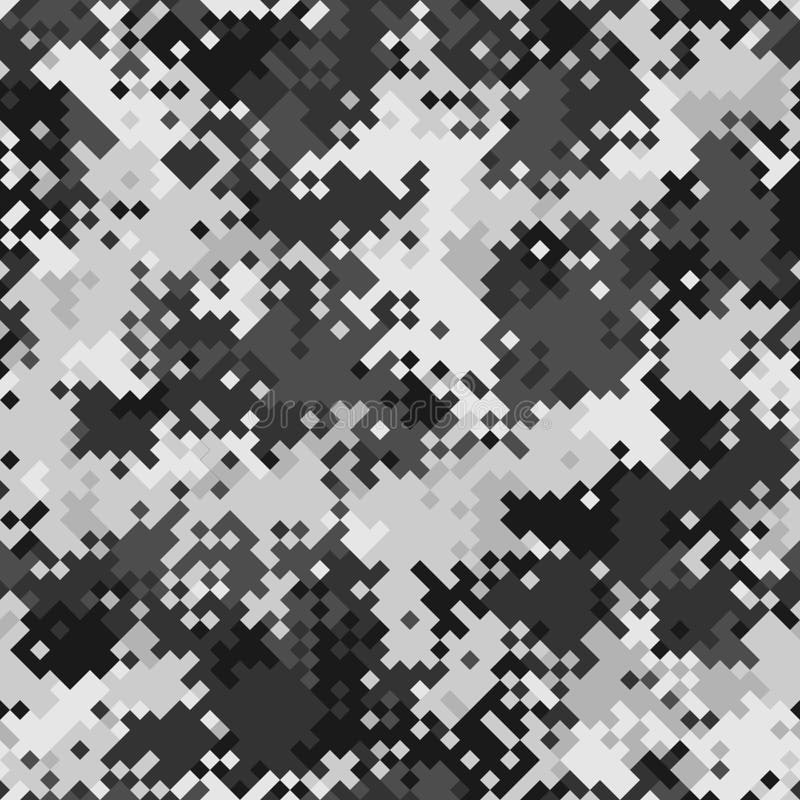 Vettore di trama di pixel artici digitali a trama per stampa di materiale tessile militare