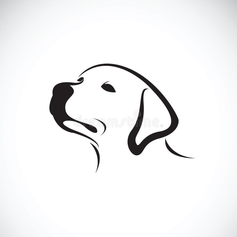 Vettore di un documentalista di headLabrador del cane su fondo bianco pet royalty illustrazione gratis Vettore di un documentalista di headLabrador del cane su fondo bianco pet royalty illustrazione gratis