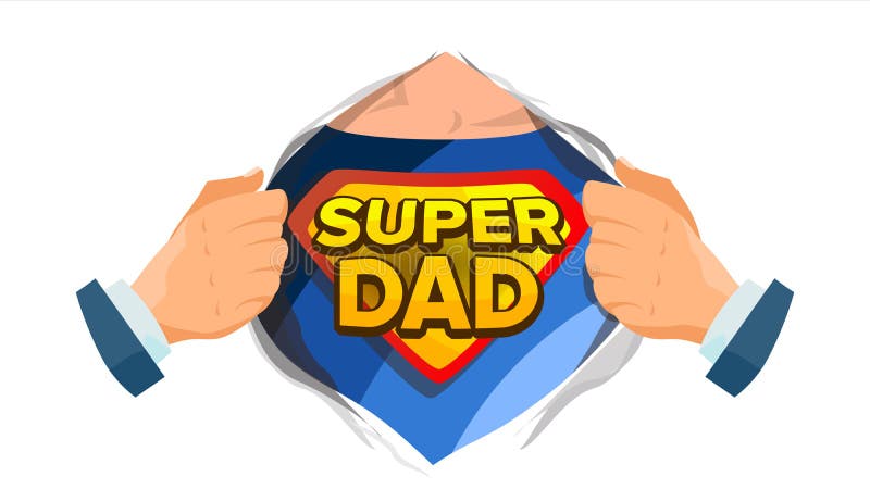 Vettore eccellente del segno del papà Giorno del padre s Camicia aperta del supereroe con il distintivo dello schermo Illustrazio illustrazione di stock Vettore eccellente del segno del papà Giorno del padre s Camicia aperta del supereroe con il distintivo dello schermo Illustrazio illustrazione di stock