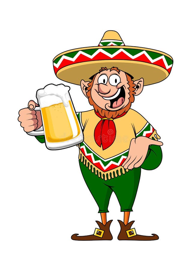 Vettore - illustrazione del giorno di St Patrick del fumetto, leprechaun di vettore con la birra della tazza illustrazione di stock Vettore - illustrazione del giorno di St Patrick del fumetto, leprechaun di vettore con la birra della tazza illustrazione di stock