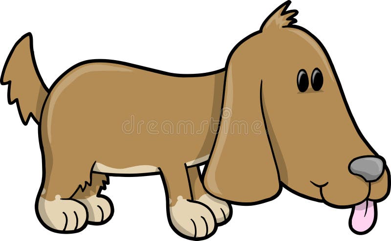 Vettore sveglio del cane del cucciolo royalty illustrazione gratis