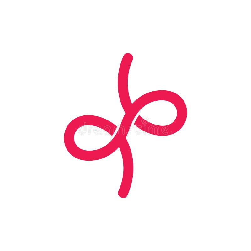 Vettoriale del logo regalo per il nastro di inchiostro semplice immagini stock
