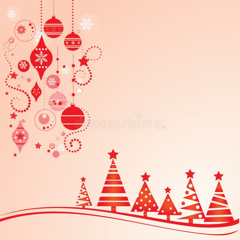 Vettoriale della carta di Natale illustrazione di stock