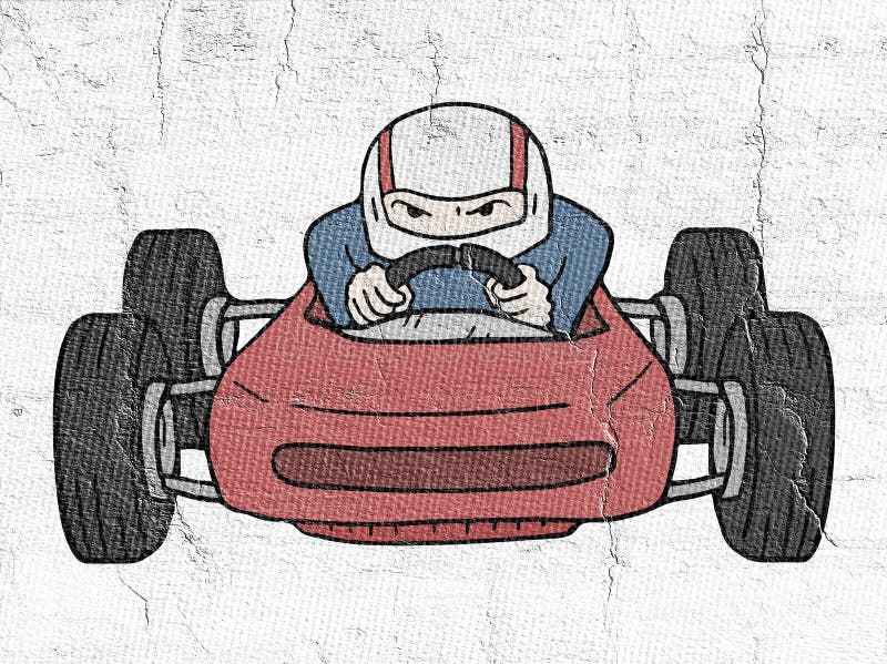 Vettura da corsa di vecchia velocità illustrazione di stock Vettura da corsa di vecchia velocità illustrazione di stock