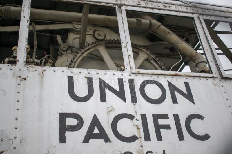 Veículo ferroviário Union Pacific, antigo fora de comissão